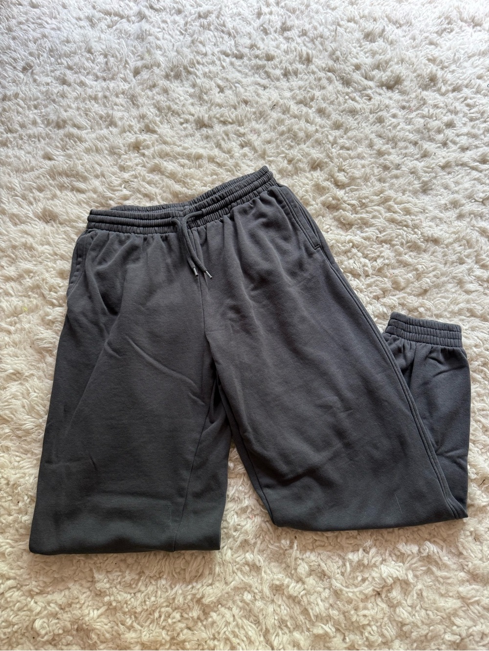 Charcoal Gray Drawstring Sweatpants